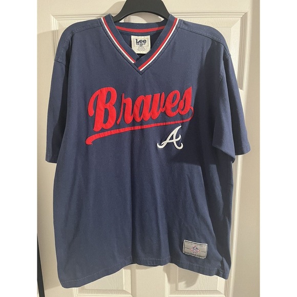 Lee Other - Atlanta Braves Lee Sport Vintage Baseball Jersey Shirt Size Medium